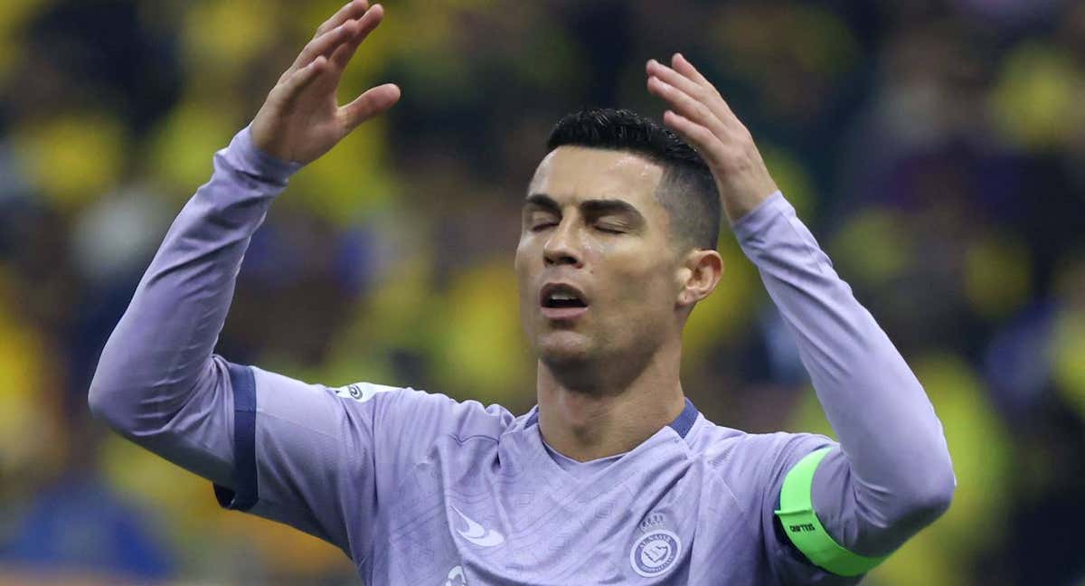 Cristiano, en un partido con el Al Nassr./REUTERS