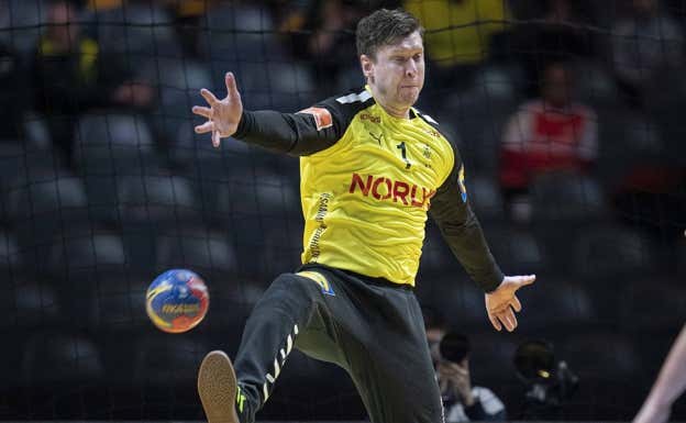 Landin, durante el Mundial de 2023.  EFE/EPA/Liselotte Sabroe