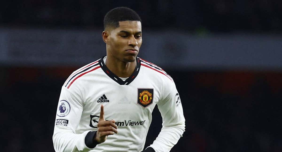 Marcus Rashford celebrando un gol. /REUTERS