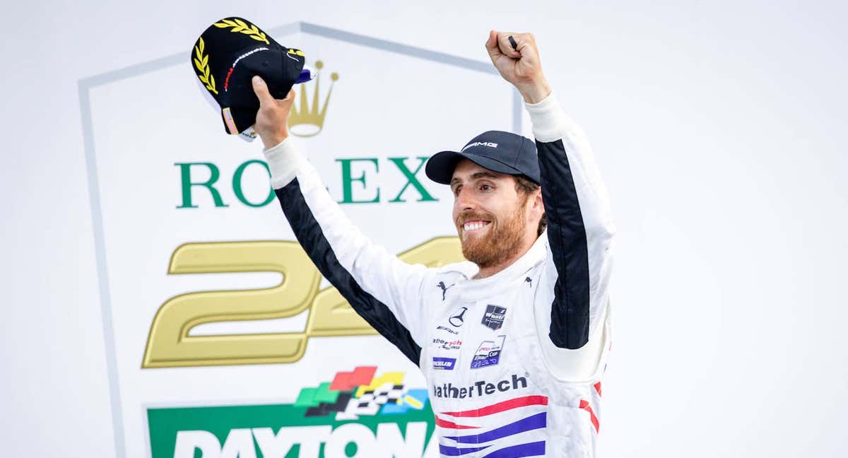 Dani Juncadella, tras ganar las 24h de Daytona 2023. /Mercedes-AMG
