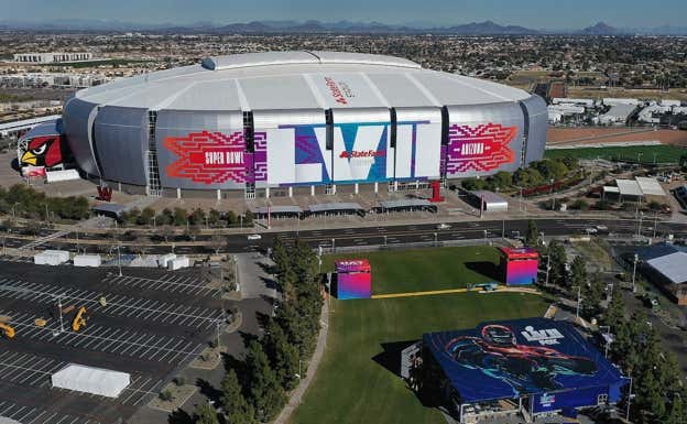 El State Farm Stadium en Glendale, Arizona  GETTY IMAGES