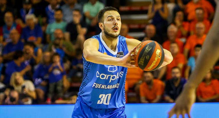 Jovan Novak, único base que tiene Fuenlabrada en la actualidad.