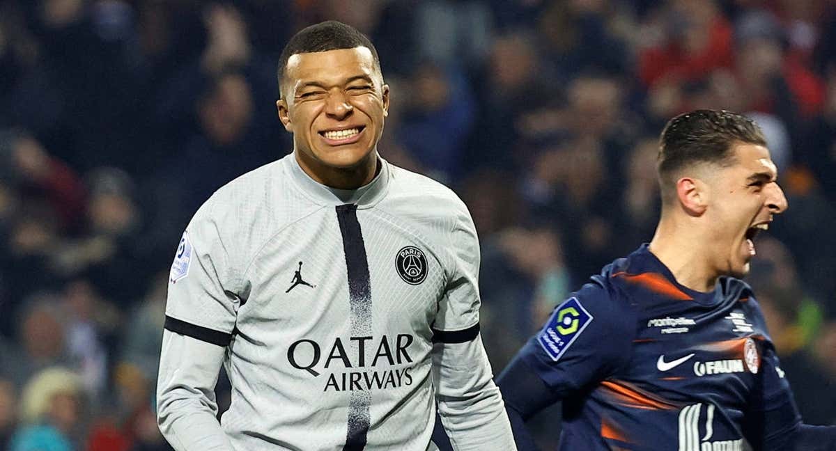 Mbappé, en un partido con el PSG./REUTERS