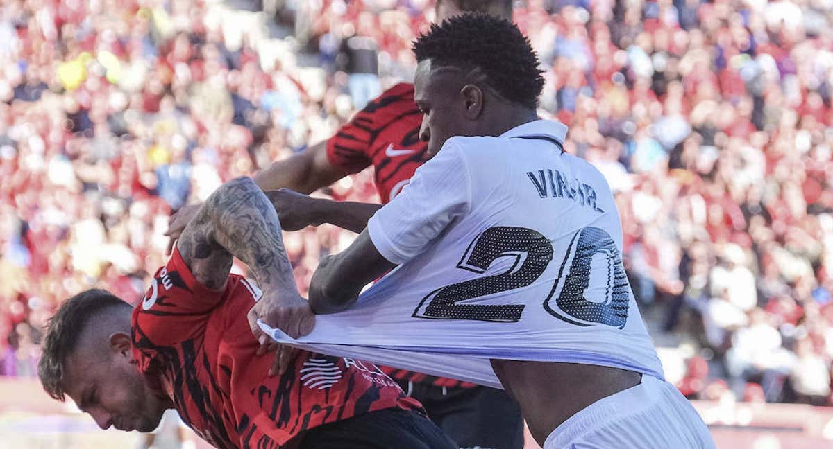 Vinicius, en el partido ante el Mallorca./EFE