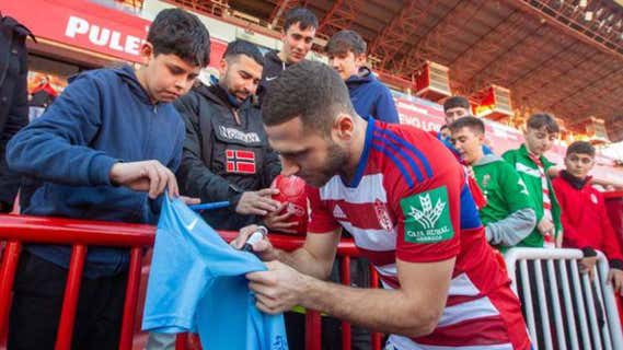 Weissman, en su presentación con el Granada. /