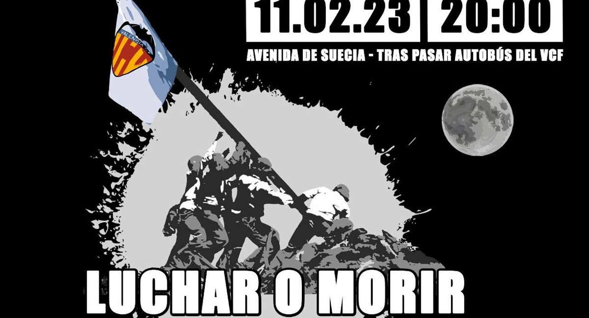 El cartel de la protesta de Libertad VCF.