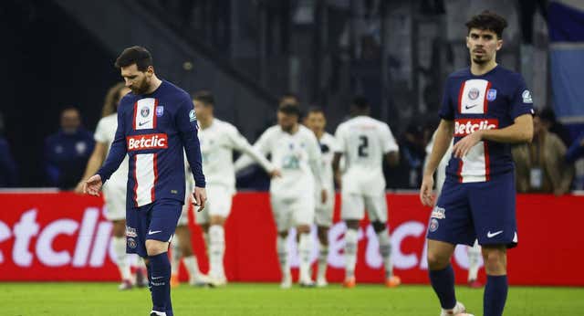 El Marsella le pega un baño al PSG y Messi se queda sin el único trofeo que le falta