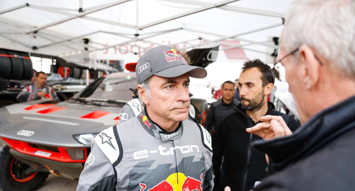Carlos Sainz, durante el Rally Dakar 2023.