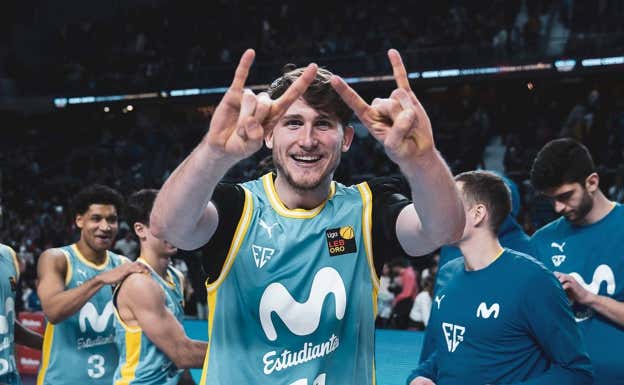 Héctor Alderete, jugador de Movistar Estudiantes.  MOVISTAR ESTUDIANTES