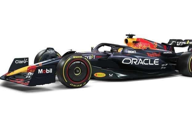 Única imagen digital del Red Bull RB19 para la F1 2023.  Red Bull Racing