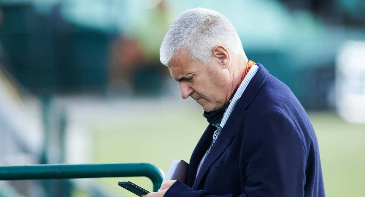 Antonio Cordón en un entrenamiento del Betis./GETTY