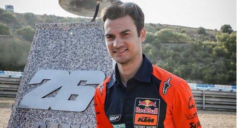 Dani Pedrosa en la presentación de su curva en Jerez