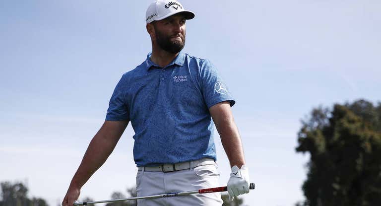 Jon Rahm, ayer.
