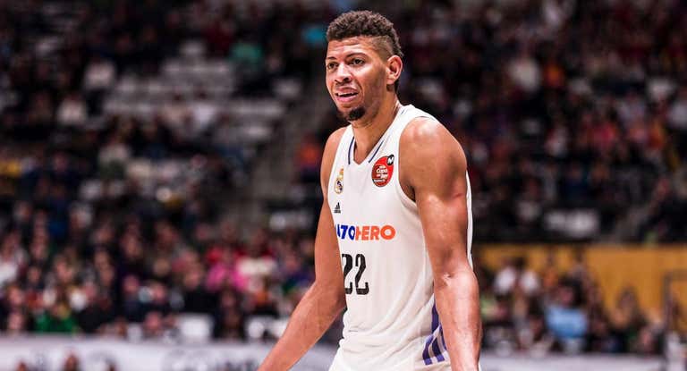 Walter Tavares, en un partido del Real Madrid.