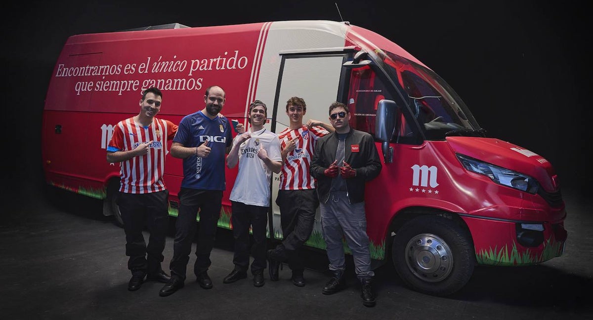 La Encuentroneta, el autobús de Mahou Cinco Estrellas que llevará a los aficionados a ver a su equipo.