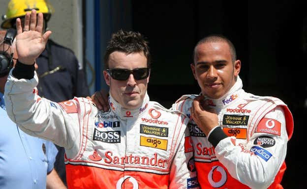 Alonso y Hamilton, en McLaren.  EFE