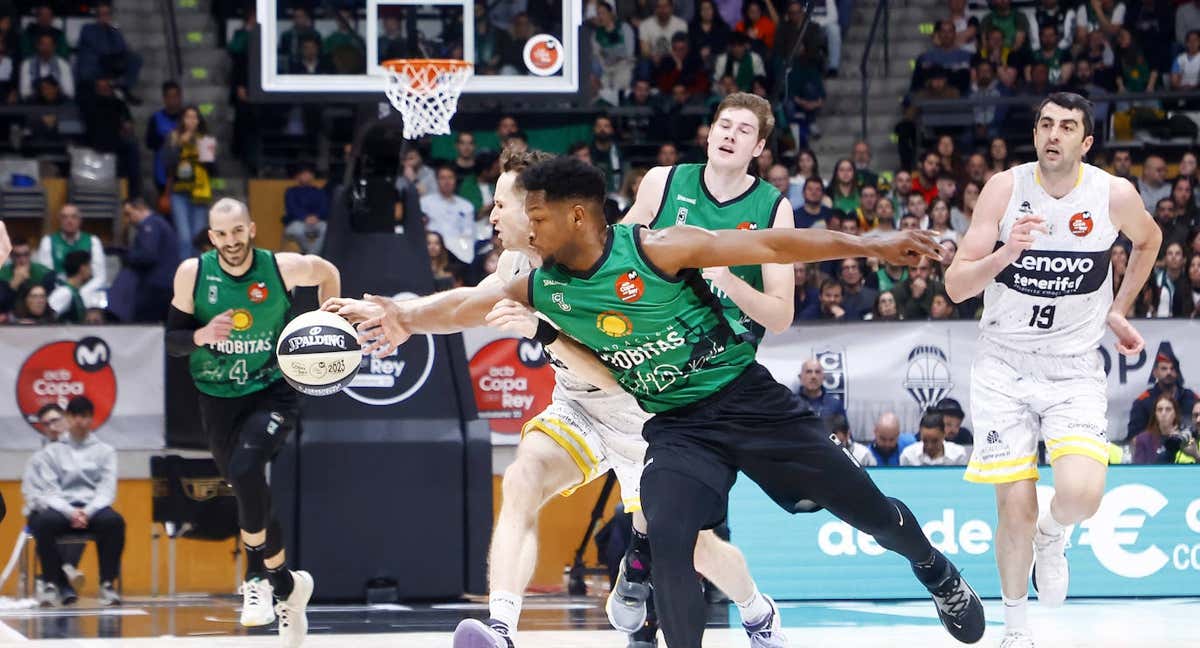 Andrés Feliz, durante una acción de la semifinal ante Lenovo Tenerife. /ACB MEDIA