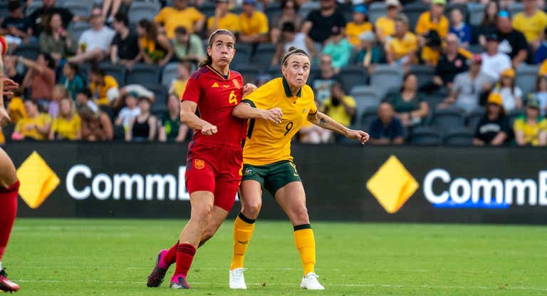 Rocío Gálvez y Foord, en el amistoso de España y Australia.