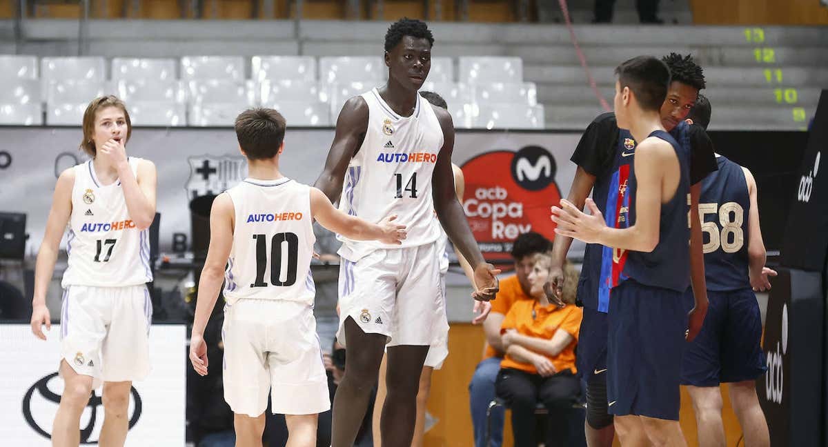 Landoure, ayer, durante el encuentro ante el Barça. /ACB MEDIA