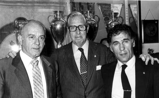 Amancio, junto a Di Stéfano y Luis de Carlos.