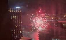 Liverpool 'se la juega' al Real Madrid con fuegos artificiales en su hotel en plena madrugada