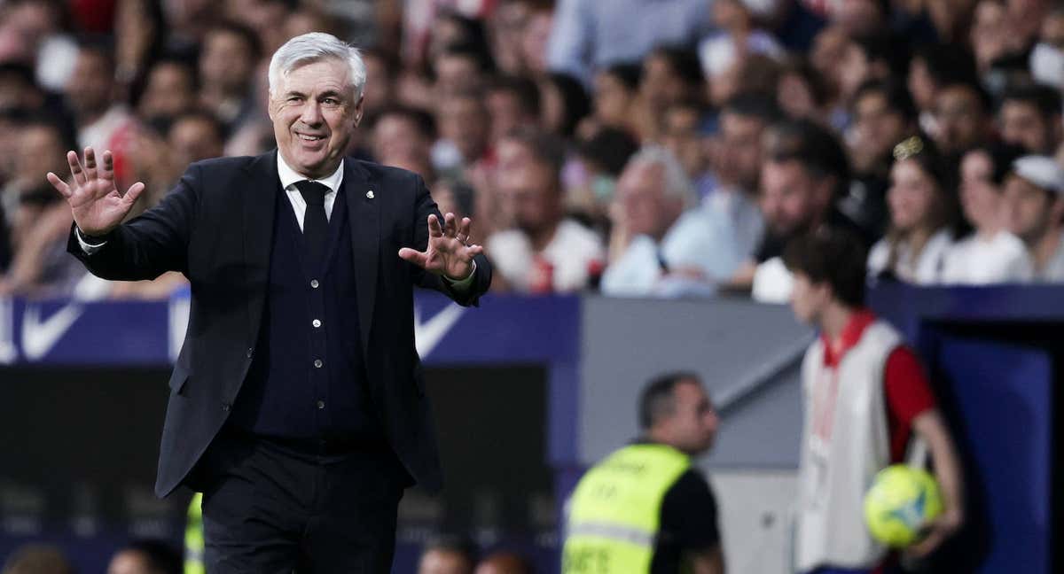 Ancelotti pide calma en un partido del Real Madrid.