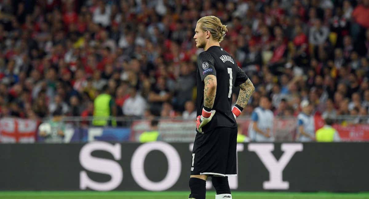 Karius durante la final de la Champions League de 2018./AFP