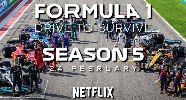 Imagen promocional de la quinta temporada de Drive to Survive.