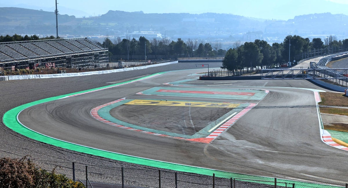 Zona del circuito que se modificará, volviendo al trazado original en las últimas dos curvas.