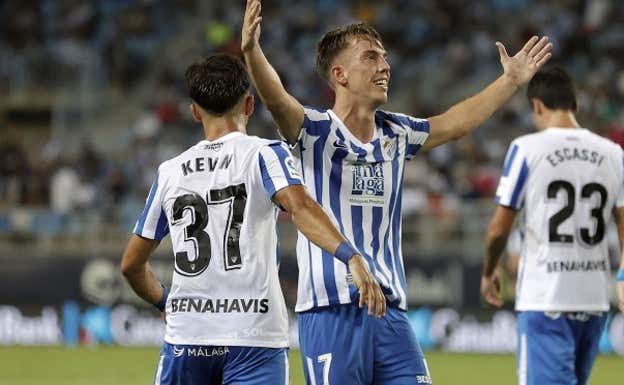 Imagen de Paulino de la Fuente durante su etapa en el Málaga. Málaga