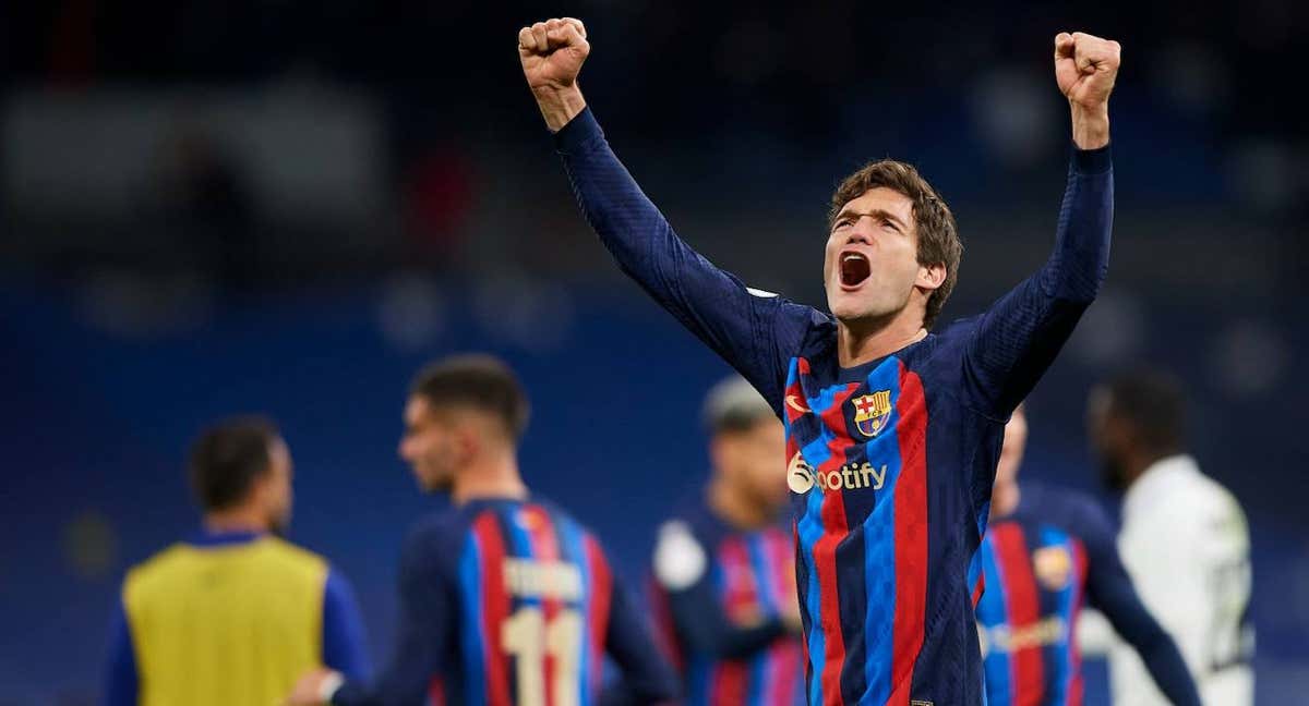 Marcos Alonso completó en el Bernabéu su mejor partido de la temporada. /GETTY