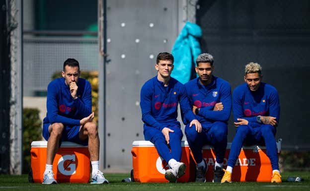 Xavi lo tendrá a partir de ahora para mantener a todo el vestuario 'enchufado'.  FC BARCELONA