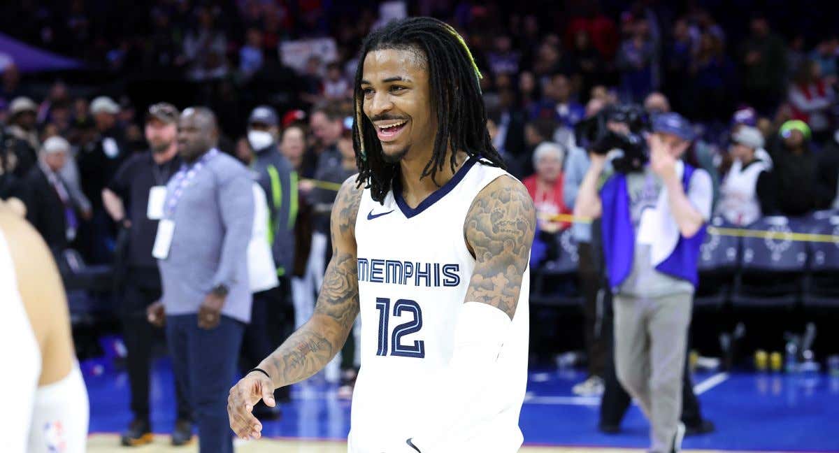 Ja Morant, en un partido con los Grizzlies. /AFP