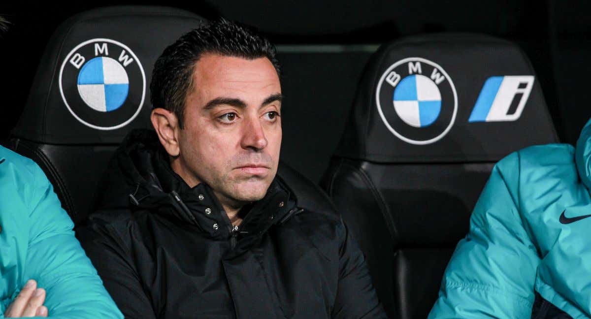 Xavi, en un partido con el Barcelona./EP