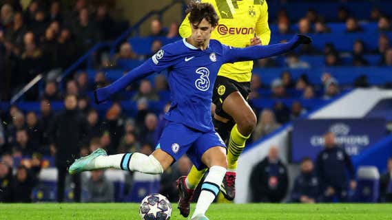 Joao Félix, en la vuelta de octavos de final de Champions, en Stamford Bridge, entre el Chelsea y Borsussia de Dortmund (2-0). /AFP