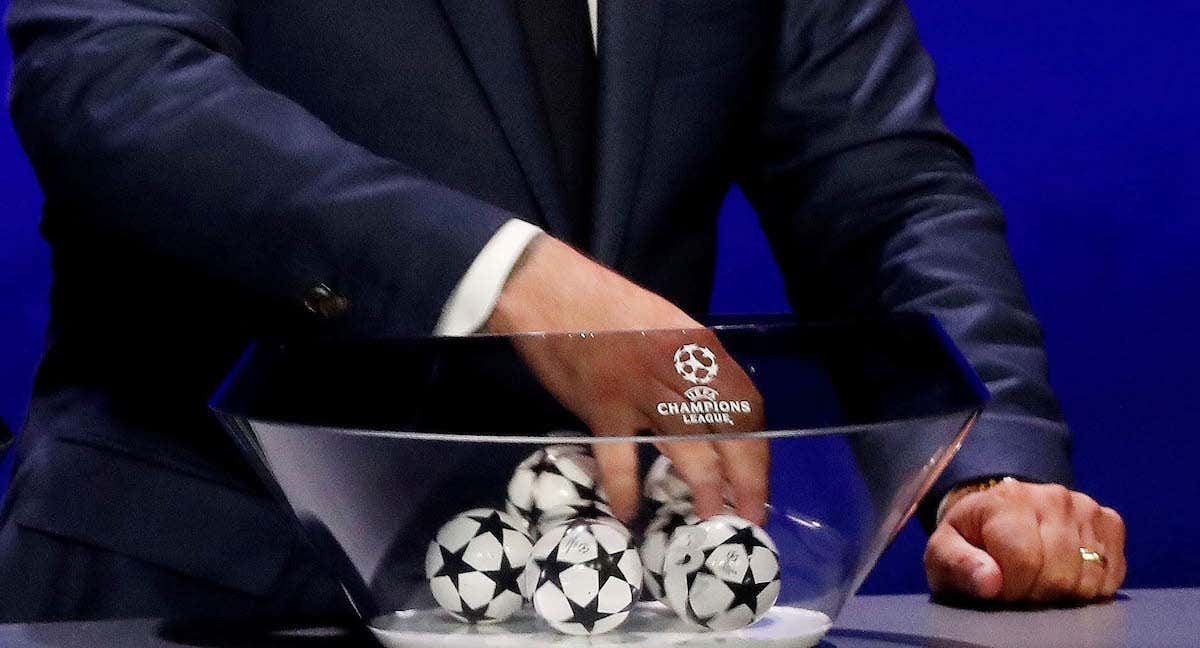 Así será el sorteo de cuartos de Champions./AFP
