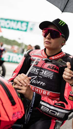 Ana Carrasco, en el GP de Malasia de Moto3 2022.  A. Carrasco
