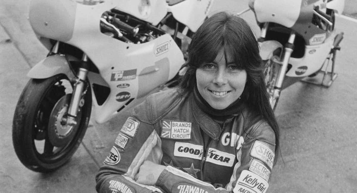Gina Bovaird, piloto de motociclismo, antes de participar en el GP de Francia./Getty Images