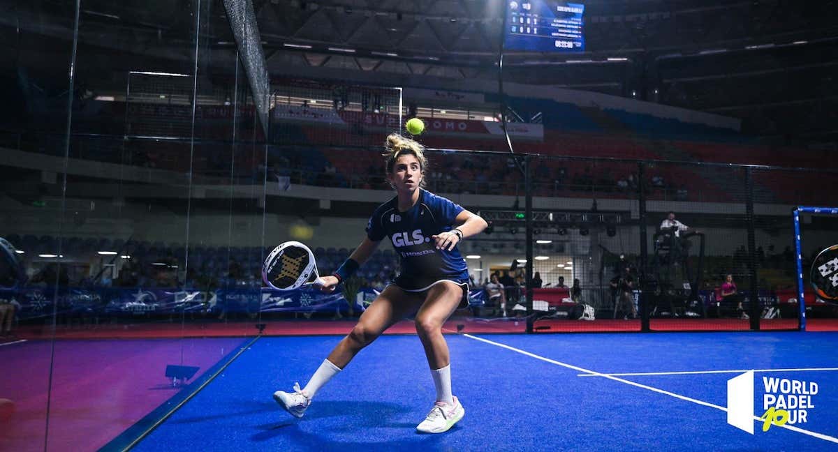 Bea González durante un partido del World Padel Tour./World Padel Tour