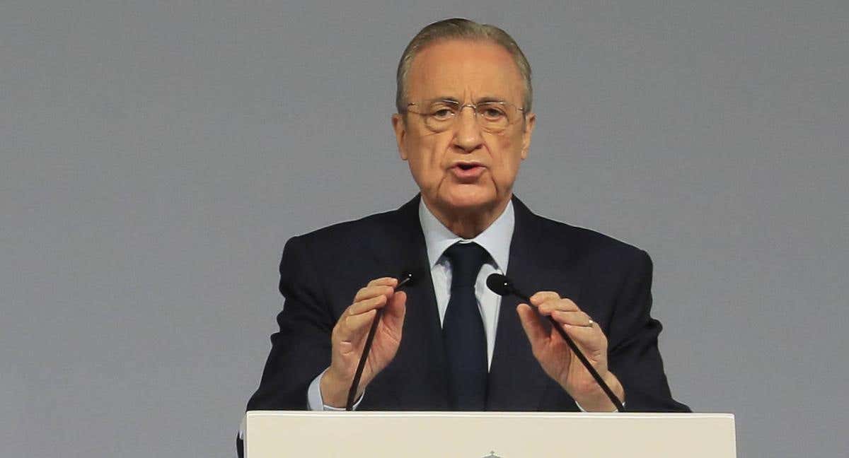 Florentino Pérez, en un acto con el Real Madrid.