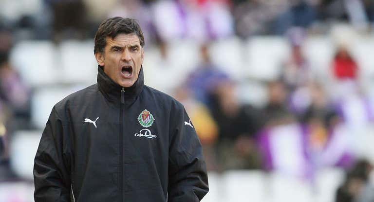 Mendilibar, en su etapa en el Valladolid.