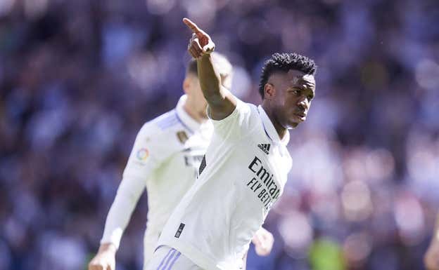 Vinicius, durante el partido contra el Espanyol.  EP