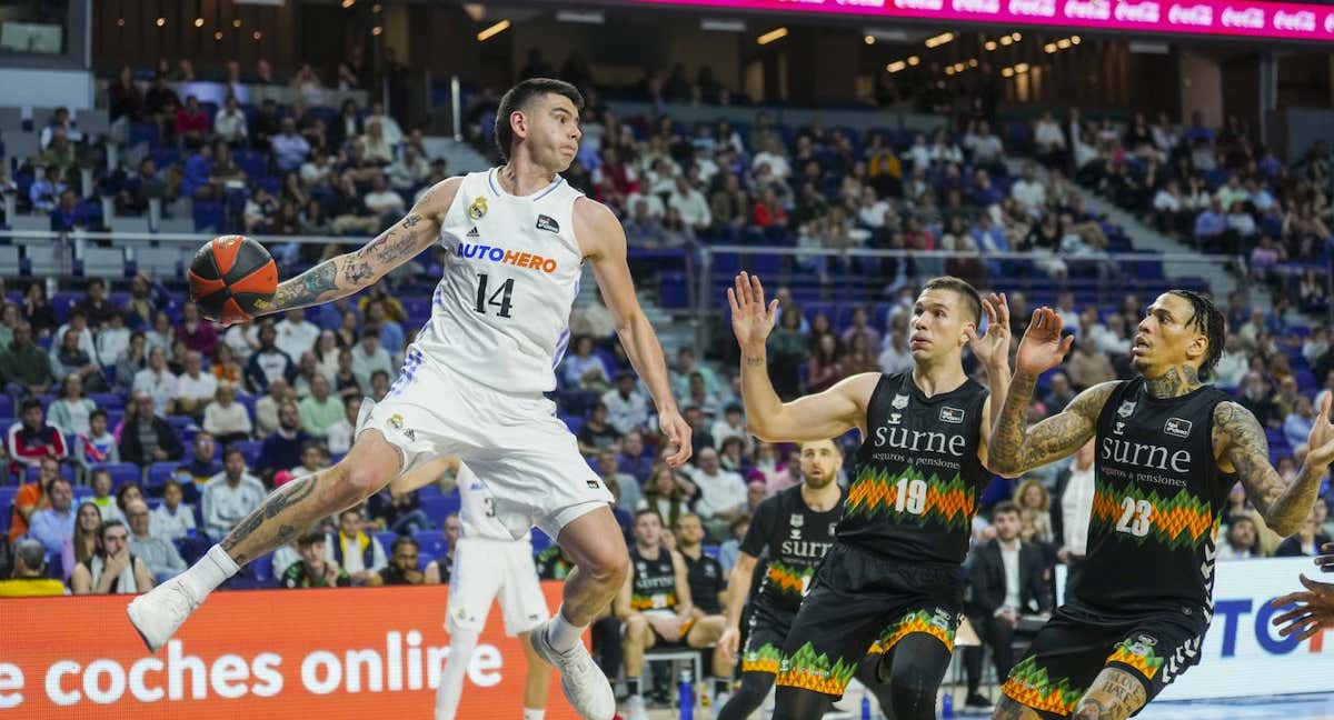 Gabriel Deck, en el partido del pasado domingo ante Surne Bilbao. /EFE