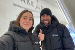Clara Aznar y un puenting para hacer historia... ¡en el skeleton español!
