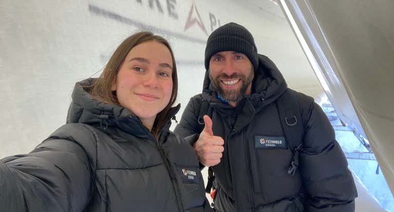 Clara Aznar ha conseguido la primera medalla internacional femenina del skeleton español.