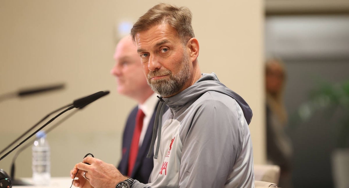 Klopp, durante la conferencia de prensa previa al Real Madrid-Liverpool.