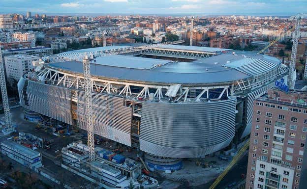 Las obras actualizadas del Santiago Bernabéu. REAL MADRID