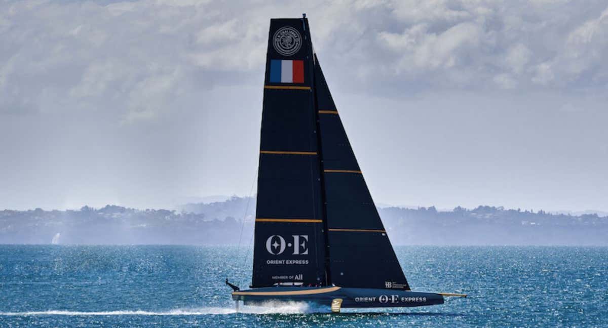 Recreación virtual del Orient Express francés. /AMERICA'S CUP