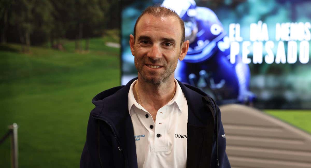 Alejandro Valverde, este miércoles en Madrid. /SALVADOR FENOLL