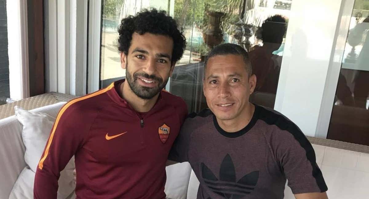 Jaime Pabón con Salah en Roma. /JAIME PABÓN